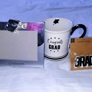 Graduation Malden 4x6 Picture Frame, GRAD Mug, and GRAD CLIPS- NEW